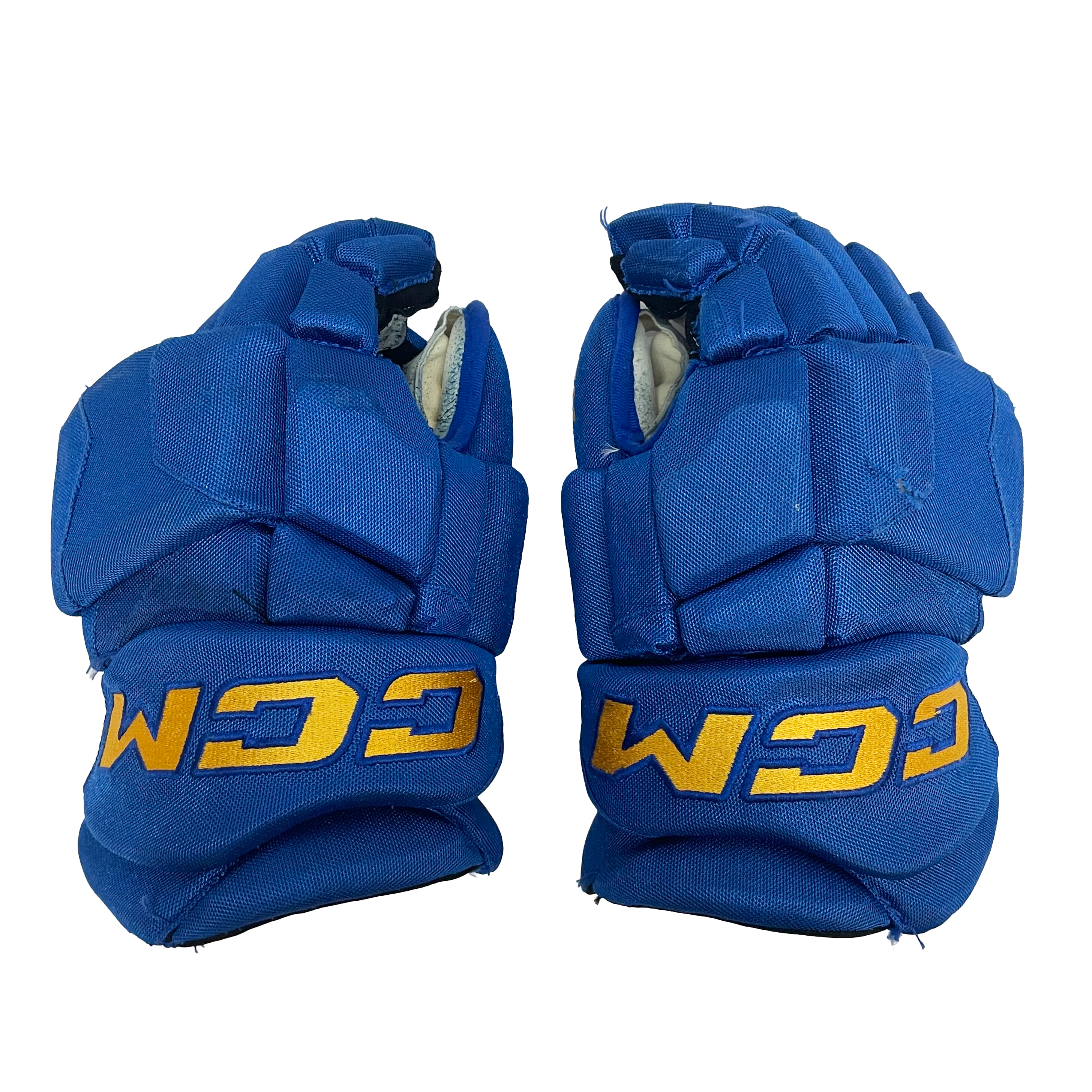 CCM HGJSPP - Gants WHL Pro Stock d'occasion (bleu/jaune)